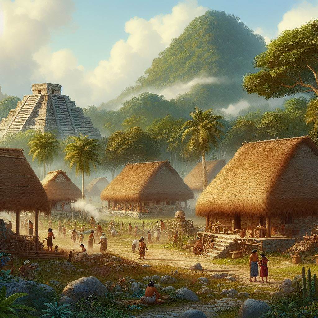 imagen que simula ser de la epoca prehispanica